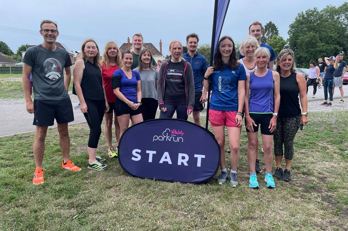 Image of staff completing the local Parkrun