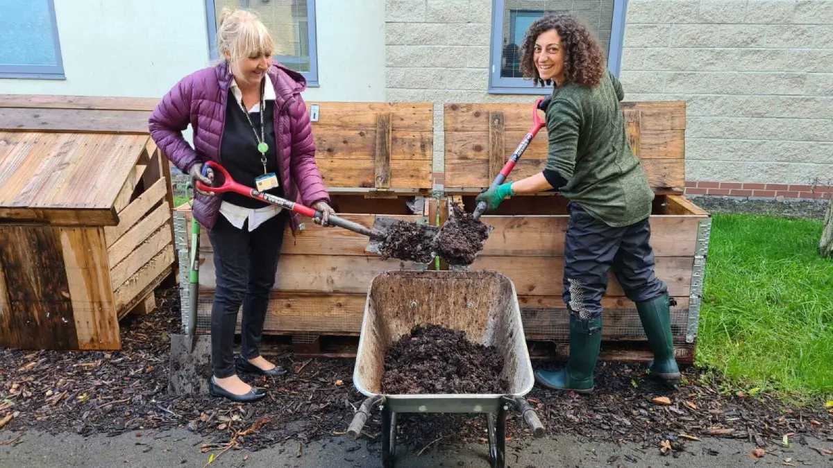 our staff in the garden